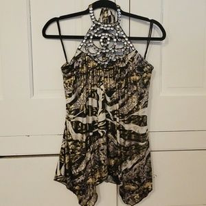 Animal Print Halter Top